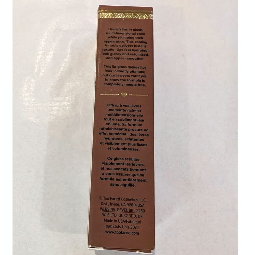 Too Faced Lip Injection Cooling Lip Plumper Gloss Chocolate Cream Pie 6.5 ml - Picture 5 of 6